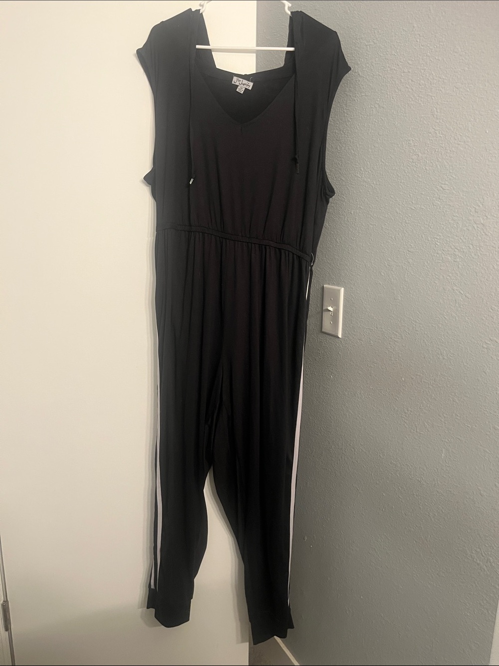 3X | J for Justify Black Jumpsuit